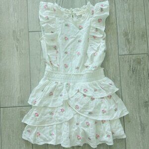 NWOT LoveShackFancy Girls Decker Rose Floral Dress 7/8